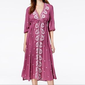Free People Embroidered Fable dress